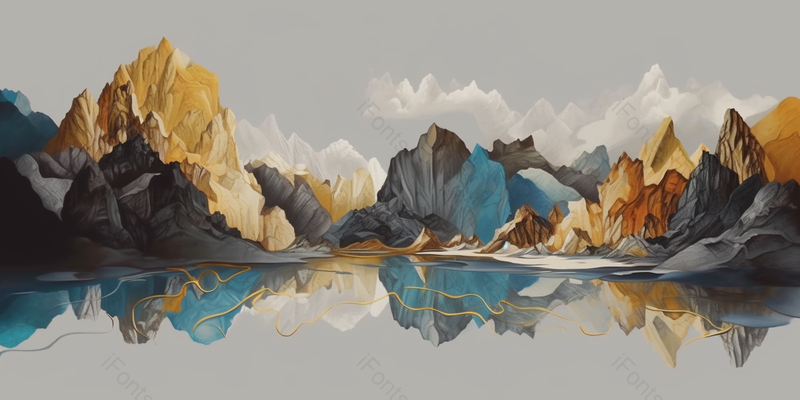 手绘中国风意境水墨山水风景画,插画/手绘图,插画/手绘图库,插画/手绘图下载,插画/手绘